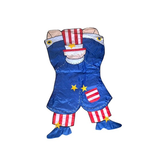 FLAG Banner Patriotic Uncle Sam Double Sided 4th of July United States 44" X 24" - Picture 5 of 5